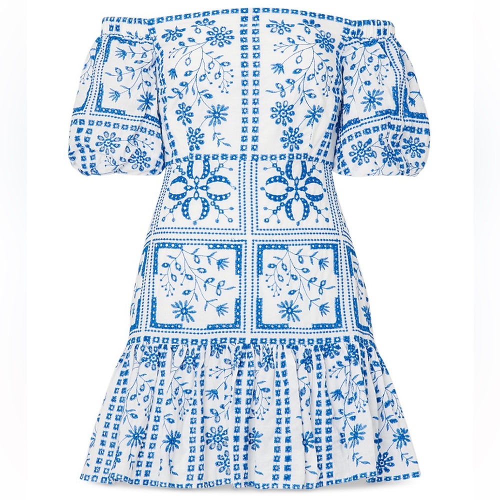 Milly Cotton Otilia Eyelet Tile Dress